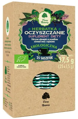 HERBATKA OCZYSZCZENIE BIO (25 x 1,5 g) 37,5 g - DARY NATURY
