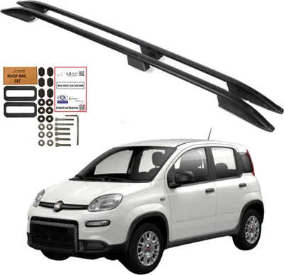 Immagine prodotto di Barre portatutto FIAT PANDA dal 2012 Alluminio Nero Durevole Solido