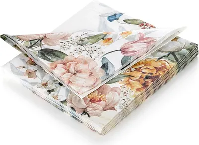Zdjęcie produktu dla Serwetki papierowe 20 szt. 33x33cm kwiaty