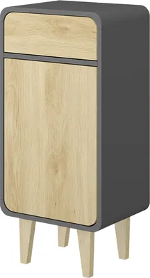 Zdjęcie produktu dla Szafka midi Vicco Arla Antracyt/dąb 40 x 81 cm, Model 50153