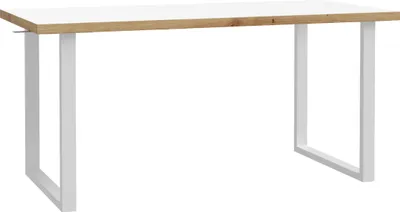 Produktbild von Furniture24 Schreibtisch Keflavik Kflb422-M897 Bürotisch Arbeitstisch Weiß/Artisan Eiche