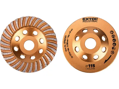 Produktbild von Diamantscheibe Extol Industrial (8703101) Schleiffächerscheibe, Ø 115x22,2mm