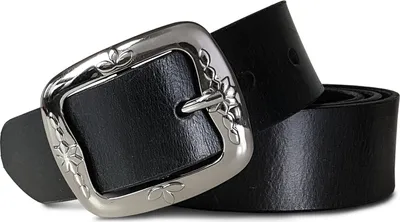 Produktbild von ROYALZ Vintage Ledergürtel für Damen aus Büffel-Leder 38mm breit Jeans-Gürtel Damen kürzbar Voll-Leder