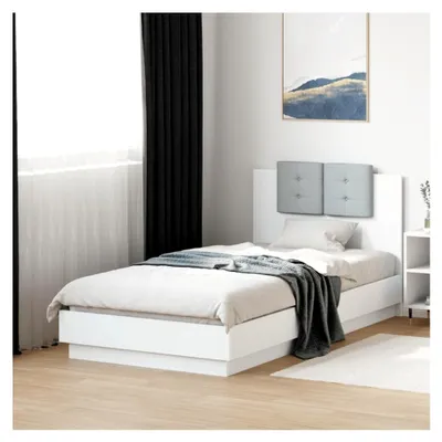 Produktbild von Bettgestell ohne Matratze, weiß, 90 x 190 cm, Einzelbett