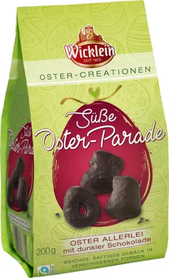 Produktbild von Wicklein Süße Osterparade Oster-Allerlei Zartbitterschokolade 200g