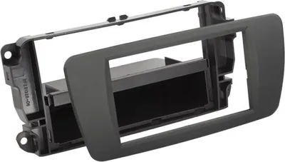 Imagen del producto de Adaptador de salpicadero 2-DIN para Seat Ibiza 2010 en adelante, color gris