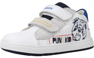 Produktbild von GEOX B BIGLIA Atmungsaktive Kinderschuhe für Mädchen mit Klettverschluss in Weiß
