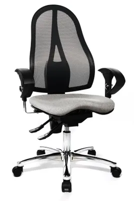 Produktbild von Topstar Bürostuhl Sitness 15 hellgrau mit höhenverstellbaren Armlehnen