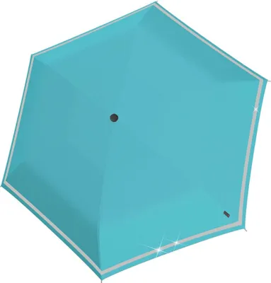 Produktbild von Knirps Rookie Manual Kinder Schultaschenschirm Regenschirm Taschen Kinderschirm, Farbe:Capri
