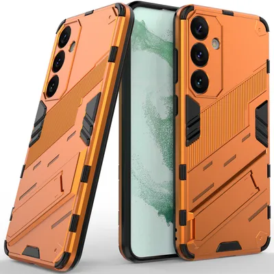 Produktbild von Armor Hülle für Samsung Galaxy S25+, Hybrid PC TPU Bumper Stoßfestes Schutzhülle mit Standfunktion Weiß