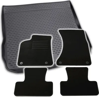 Produktbild von Gummi-Kofferraumwanne + Fußmatten Set für Audi Q5 8R, Bj. 11/2008-