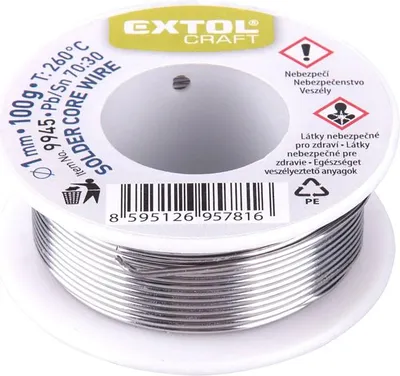 Produktbild von EXTOL CRAFT Lötdraht Sn30/Pb70, O 1 mm, 100 g