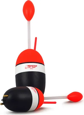 Produktbild von Tandem Baits Monster Cat 2-er Pack Welspose mit Rassel, Posen Angel-Set, Angelposen Schwimmer zum Welsangeln, Angelschwimmer Posen-Set, Praktisches Angelzubehör-Set Rasselposen 250 g 2 Stk.