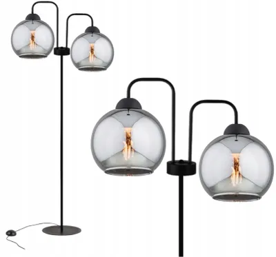 Produktbild von Stehleuchte E27 150 cm hoch Kugel Schirm Modern Stehlampe
