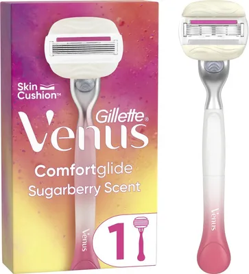 Produktbild von Gillette Venus Comfortglide Sugarberry – 1 Rasierer für Damen – 1 Rasierklinge