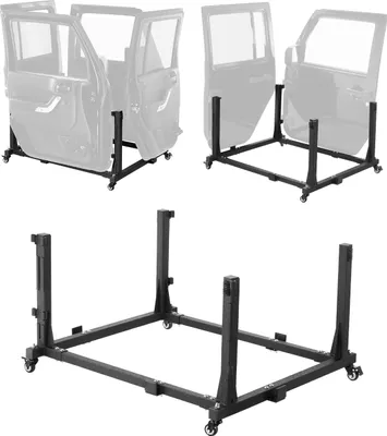 Zdjęcie produktu dla Wózek do przechowywania drzwi VEVOR Jeep (na 4 drzwi), odpowiedni do Jeep Wrangler JK JL/Gladiator JT 2007-2023 JK JL/Gladiator JT, czarny