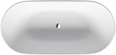 Produktbild von DURAVIT Freistehende Badewanne Luv 85 x 180 cm mit nahtloser Verkleidung, Fußgestell und Ab- und Überlaufgarnitur weiß m