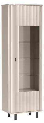 Image de Selsey Novado - Vitrine deux portes, 98 cm, gris cachemire