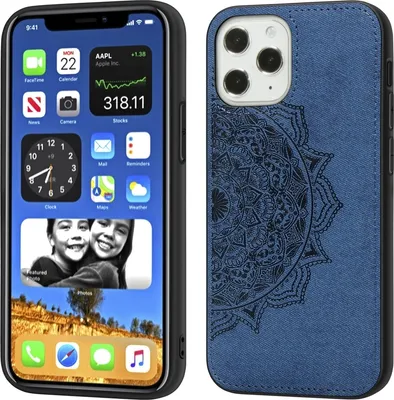 Produktbild von Mobigear Mandala iPhone 12 Pro Max Hülle Hardcase Backcover - Blau
