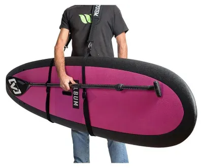 Image de Sangle de longboard Surf System, noire  Noir, taille unique