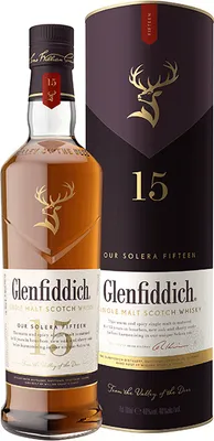 Produktbild von Glenfiddich 15 Jahre Our Solera Fifteen Single Malt Scotsch Whisky in Geschenkpackung | 40 % vol | 0,7 l
