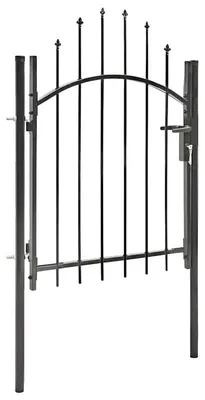 Productafbeelding van Tuinpoort, duurzame metalen constructie, eenvoudige montage, zwart