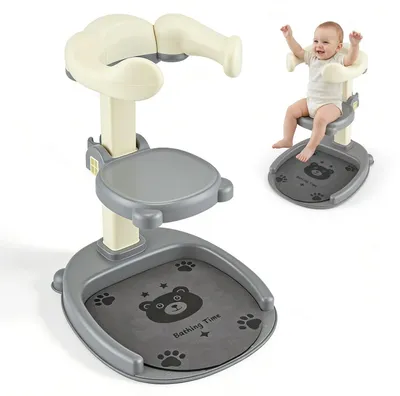Immagine prodotto di Vaschetta per bambini 2-in-1 con supporto per doccia e altezza regolabile