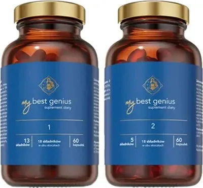 Produktbild von MyBestPharm MyBestGenius, 120 Kapseln - Nahrungsergänzung für geistige Leistungsfähigkeit