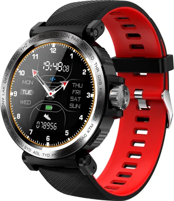 Immagine prodotto di S18 Smartwatch Full Touch Monitoraggio della frequenza cardiaca e della pressione sanguigna Chiamata Informazioni Allarme Bracciale intelligente rosso