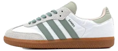 Image de Adidas Samba OG, coloris argent, vert, gris et mauve - Taille 42