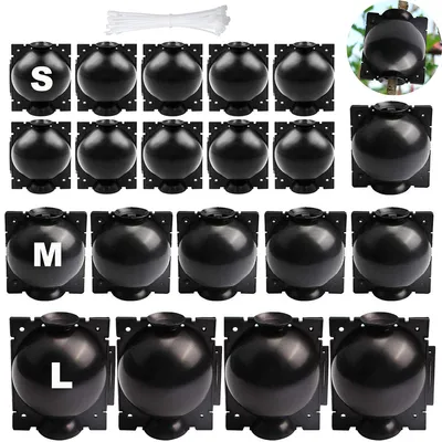 Produktbild von hochdruck wurzelwachstumsboxen – 20er set pflanzen wurzelballen mit zubehör, zur vermehrung und veredelung von pflanzen, schwarz (s/m/l)