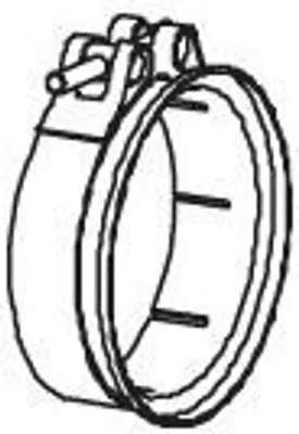 Produktbild von DINEX Auspuffschelle Klemmstück Abgasanlage 51963 passend für MERCEDES-BENZ ACTROS MP2 / MP3 155mm 140mm 50mm