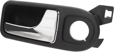 Image de Poignée de porte AVANT DROITE Intérieur Côté Passager Chrome NOIR pour VW Lupo Seat Arosa