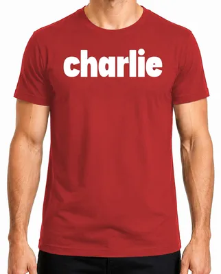 Productafbeelding van Charlie Schriftzug Charlie Kirk Protest T-shirt voor heren, rood, maat 3XL