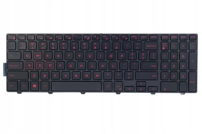 Obrázek produktu pro Klávesnice Tradebit pro notebooky Dell Inspiron 7557, 5577, 5576, 7559 – rozložení US QWERTY, podsvícená
