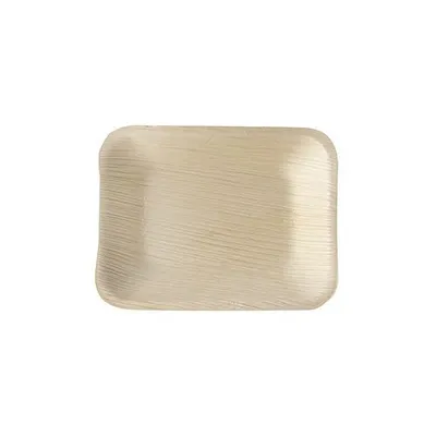 Produktbild von Papstar Palmblatt Teller eckig "pure", 16 x 12 cm, 4 x 25 Stück