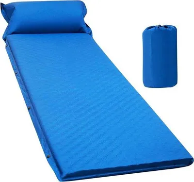 Produktbild von Luftmatratze für Camping 200x65x5cm Selbstauflauf mit Kissen - Schnelle Luftmatratze für Rucksackreisen Wandern Outdoor