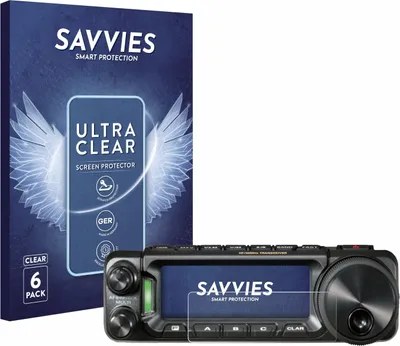 Produktbild von 6x Für Yaesu FT-891 Schutzfolie Savvies Displayschutz Display Schutz Folie Klar Transparent