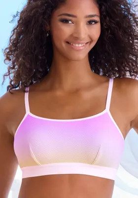Produktbild von VIVANCE Bralette-BH weiß-lila Größe M/40