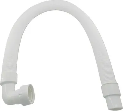 Produktbild von veporit. Flex-Verlängerungsschlauch 90° mit Bogen 96 cm 1 1/2 x Anschluss Wand 40/50 mm"