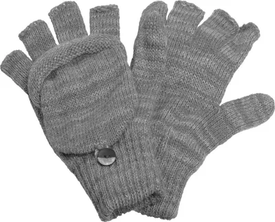 Produktbild von Halbfinger Handschuh mit Klappe melange Farben