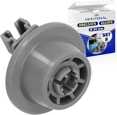 8 Rollen Unterkorb Geschirrspüler Ø 34 mm für Bosch Siemens