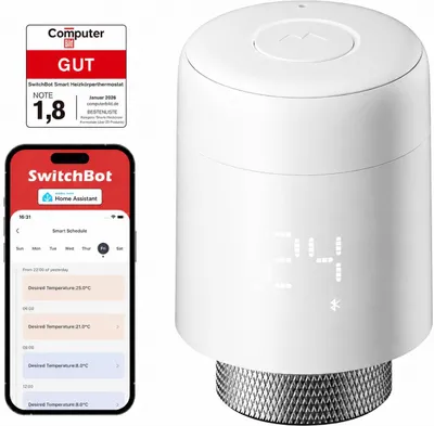 Immagine prodotto di Termostato intelligente per radiatori - App e Bluetooth - 6 adattatori