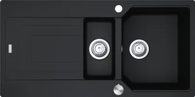 Immagine prodotto di Franke URBAN UBG 651 lavello in design ONYX con sgocciolatoio / dimensioni del foro 980 x 480 mm / lavello in granito