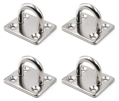 Imagen del producto de Ganchos para fijar en techos y paredes, de acero inoxidable de 5 mm, de forma cuadrada, para hamacas de yoga