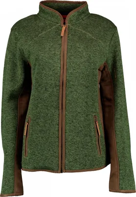 Produktbild von OS Trachten Detit Strickfleece Jacke Damen (Trachtengrün) Größe 40