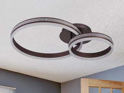 Immagine prodotto di Lampada a soffitto a LED con telecomando, 110W - J3355/BR