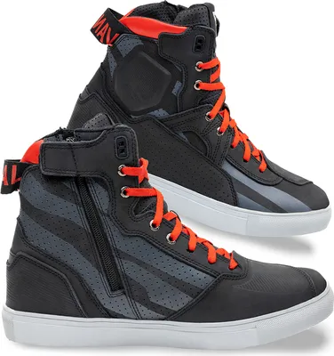Produktbild von Motorradschuhe | REBELHORN VANDAL |  Leder Motorrad Schuhe Racing Tourenstiefel Snekaer Motorradstiefel Herren Damen 48