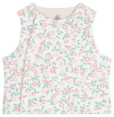 Obrázok produktu pre Detajlová bavlnená vestička pre bábätká značky Petit Bateau, bez rukávov, s potlačou