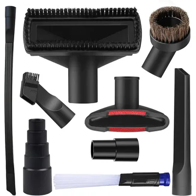 Obrázok produktu pre Sada trysiek na vysávač, 9 kusov, plastová adaptér 32-35 mm, flexibilná štrbinová tryska